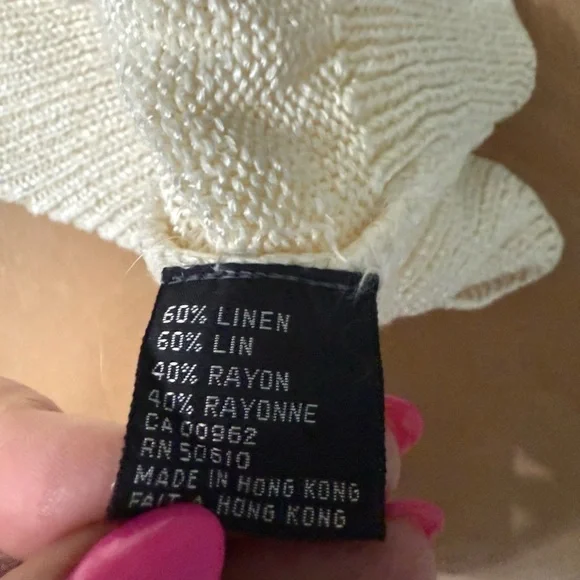 Vintage 80s Stirling Cooper Polka Dot Short Sleeve Sweater Women’s Size 6/7 - Picture 5 of 7